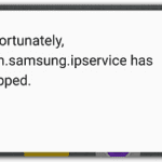 com.samsung.ipservice has stopped